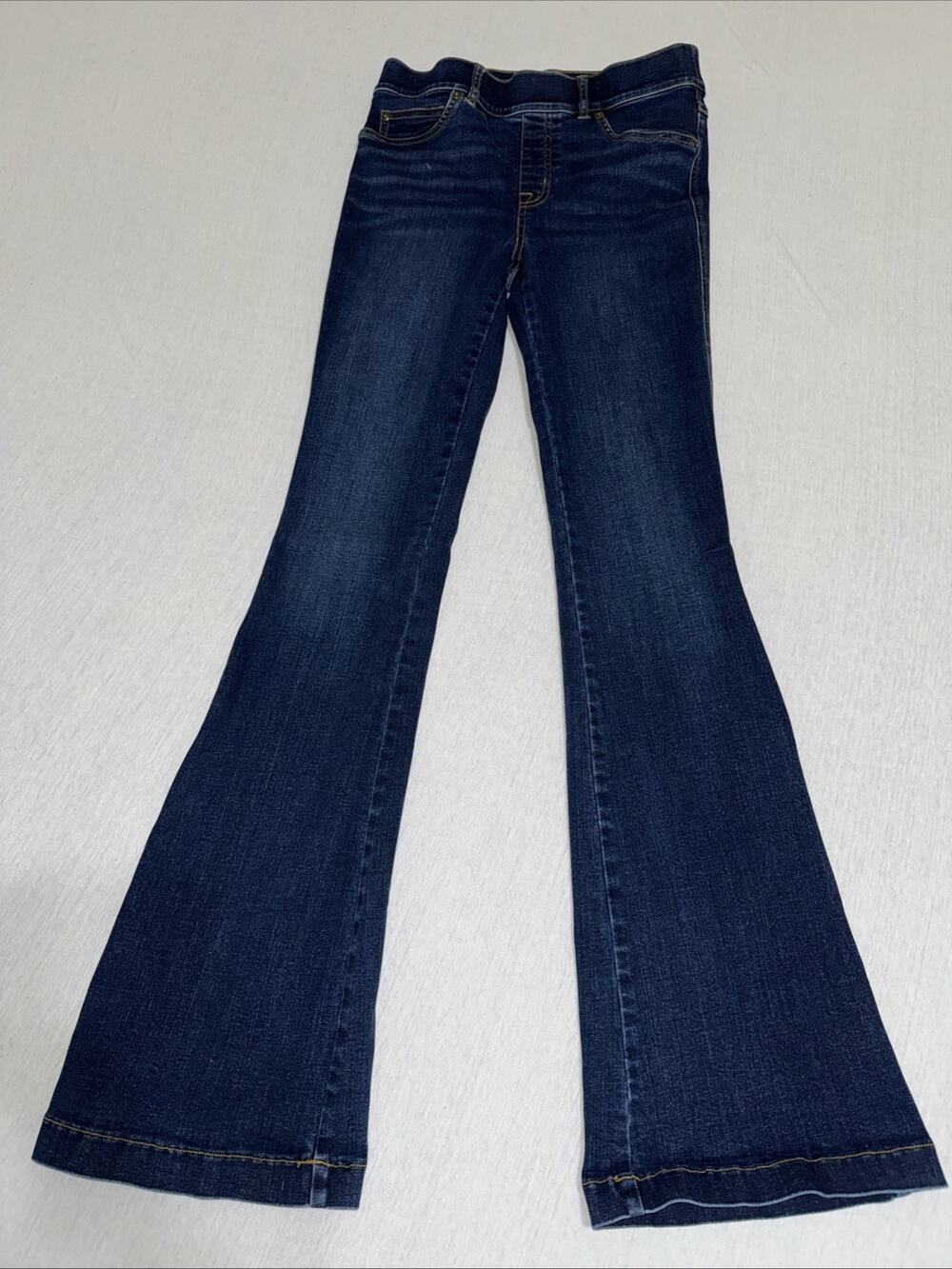 Spanx Wide Leg Jegging Bootcut Blue Denim Stretch Slim Fit Flare Jeans - Small